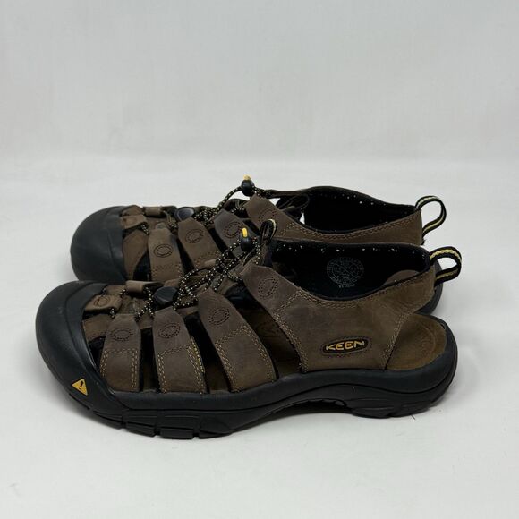 Keen Newport Sandals Mens 9.5 Brown Leather Hiking Waterproof Ankle Strap main image 14